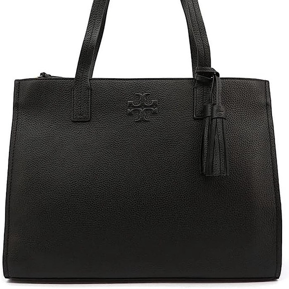 Tory Burch Black Large Leather Tote - Picture 7 of 7